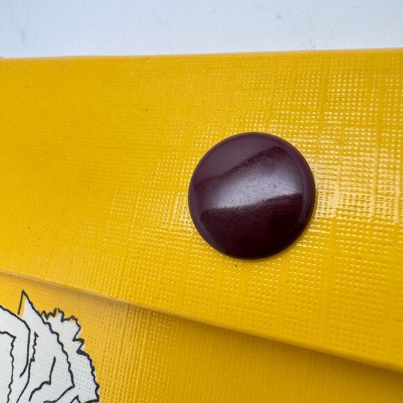 1971 Emson Vtg Yellow Address Book Snap Closure Carnation Floral Design Box Gift - Picture 7 of 12